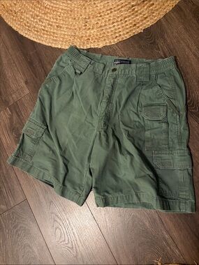 5.11 Tactical Olive Green Cargo Shorts 34